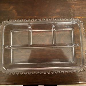 Imperial (Depression) Glass Candlewick Hors D'Oeurves Dish